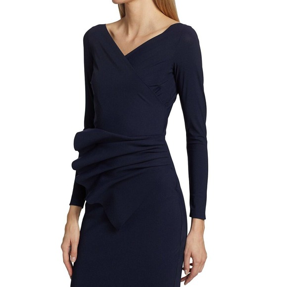 Chiara Boni La Petite Robe Kaya LongGown Maxi Dress Blue US 6 $450 now $ 350 - Picture 6 of 6
